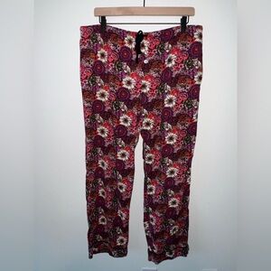 Vera Bradley Flannel Pajama Pants Rosewood DZ Size Large